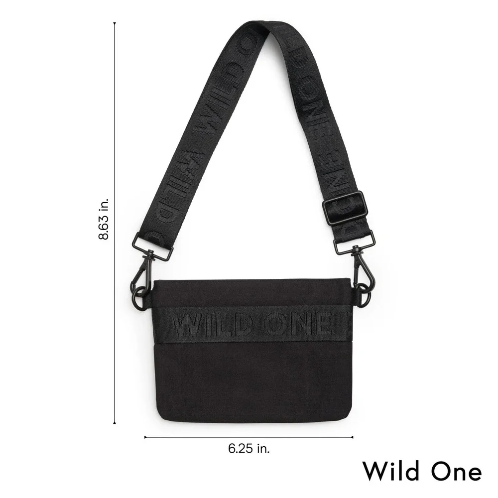 Wild One Treat Pouch Lilac Purple Recycled Knit Crossbody Fanny Pack Dog Bag